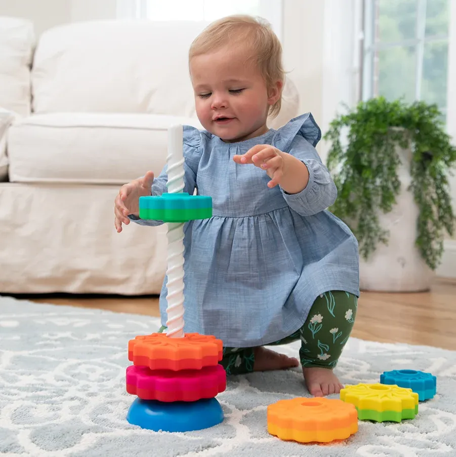 Rainbow Stacking Circle