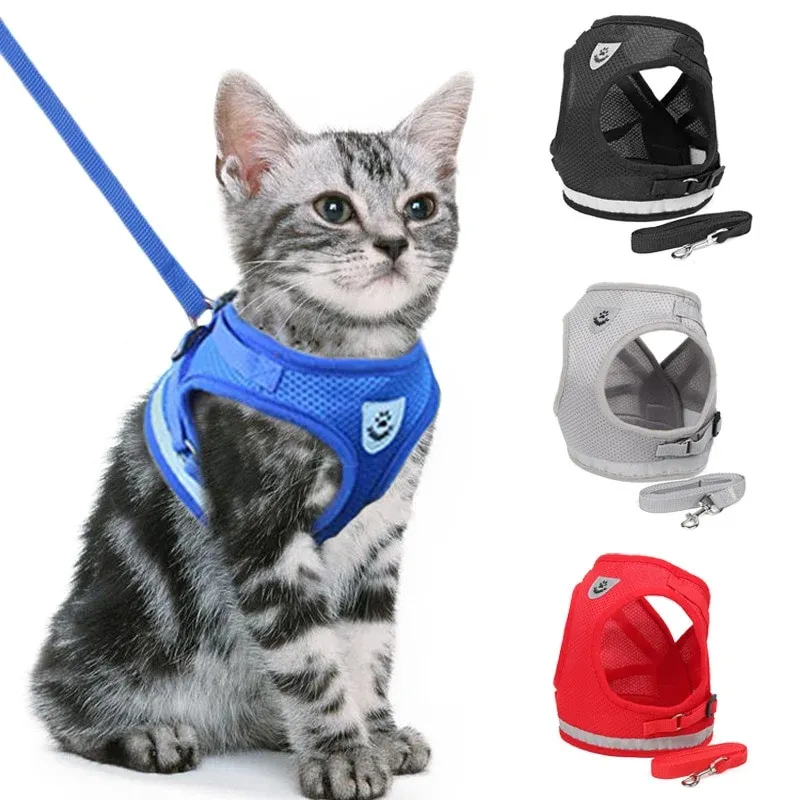 Adjustable Breathable Luminous Feline Freedom Harness